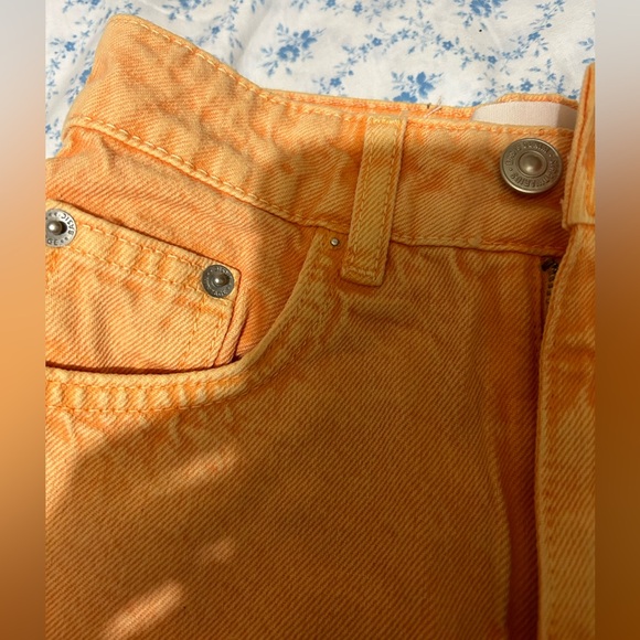 Stravidus denim orange acid shorts size 22 - Picture 3 of 3